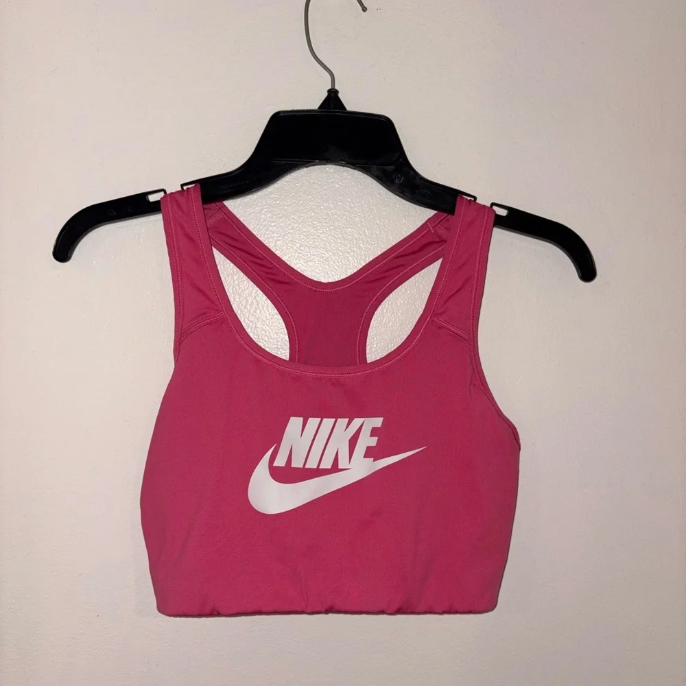 Nike Fuchsia Racerback Sports Bra - Picture 1 of 2
